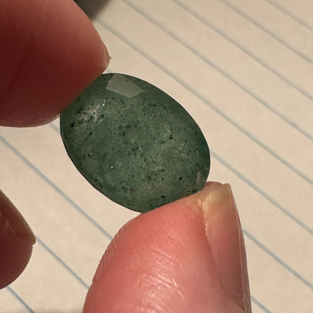 Certified Natural 11.00 ct. Colombian Emerald, Oval Cut